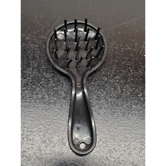 Barbie Doll-Sized Black Hairbrush With Barbie Logo & Silhouette - Picture 2 of 3